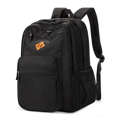 26L Schwarzer Schulrucksack